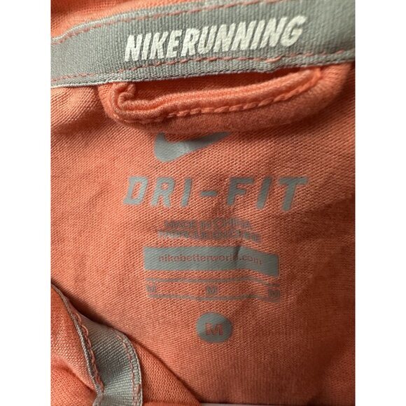 Nike Womens Dri-FIT Running Hoodie Medium Coral - Picture 3 of 4